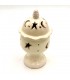 Enameled Ceramic Censer or Candle Holder - Moroccan Crafts - Qubbatun Model