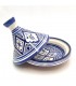 Tajin Painted Ceramic Presentation - Asfi Moroccan Crafts - Tetuan Kabir Model