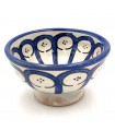 Ciotola in ceramica fatta a mano - Colore blu - Artigianato marocchino - Design degli archi andalusi - Modello Aqwas