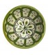 Tigela de cerâmica artesanal - cor verde oliva - artesanato marroquino - desenho dos arcos andaluzes - modelo Aqwas