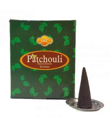 Incenso Coni Patchouli Patchouli Afrodisiaco - Box 10 Coni Sac