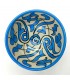 Bol / Bol / Bol Fait Main Céramique - Couleur Turquoise - Artisanat Marocain - Design Floral Andalou - Modèle Tasaluq