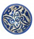Schüssel / Schüssel / Schüssel Handgefertigte Keramik - Marineblaue Farbe - Marokkanisches Kunsthandwerk - Andalusisches Blumenm