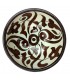 Bol / Bol / Bol Fait Main Céramique - Couleur Marron - Artisanat Marocain - Design Floral Andalou - Modèle Tasaluq