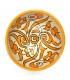 Cuenco/bol/Bowl  Cerámica Artesanal - Color Amarillo - Artesanía Marroquí - Diseño Floral Andalusí - Modelo Tasaluq