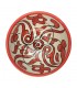 Handcrafted Ceramic Bowl/Bowl - Red Color - Moroccan Handicraft - Andalusian Floral Design - Tasaluq Model