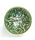 Bol / Bol / Bol Fait Main Céramique - Couleur Vert Corail - Artisanat Marocain - Design Floral Andalou - Modèle Tasaluq