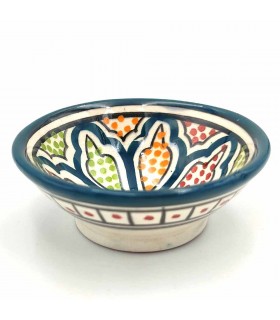 Cuenco bowl bol Cerámica de Asfi - Color Azul Coral - Artesanía Marroquí - Modelo Basata