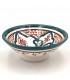 Asfi Ceramic bowl bowl - Coral Blue Color - Moroccan Handicraft - Basata Model