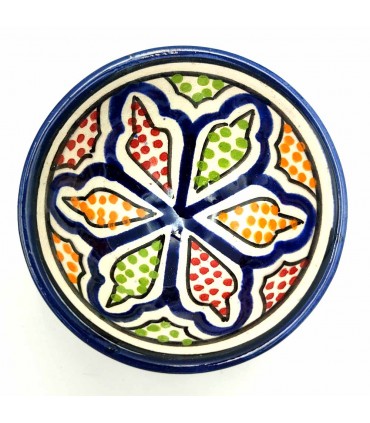 Cuenco bowl bol Cerámica de Asfi - Color Azul Añil- Artesanía Marroquí - Modelo Basata