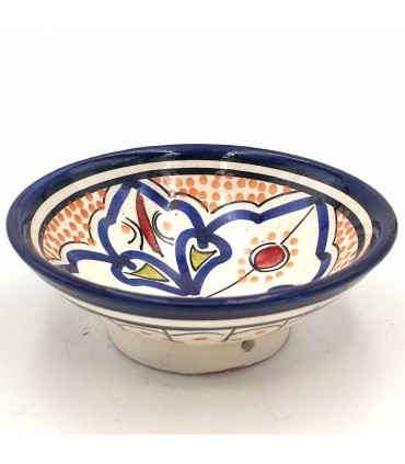 Cuenco bowl bol Cerámica de Asfi - Color Azul Añil- Artesanía Marroquí - Modelo Basata