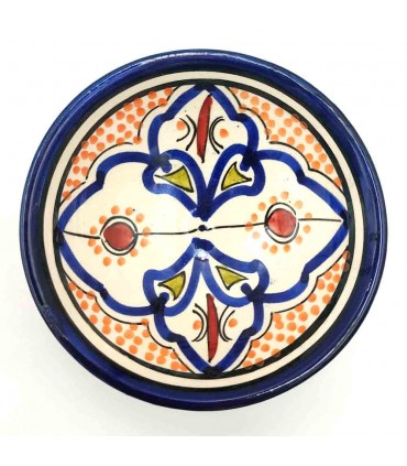 Tigela de cerâmica by Asfi - Cor Azul Índigo - Artesanato Marroquino - Modelo Basata