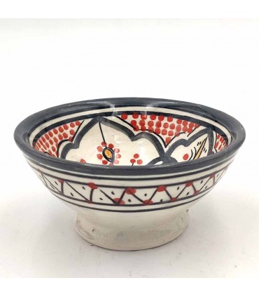 Cuenco bowl bol Cerámica de Asfi - Color Gris - Artesanía Marroquí - Modelo Basata
