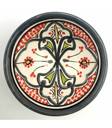 Asfi Ceramic bowl bowl - Gray Color - Moroccan Handicraft - Basata Model