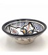 Cuenco bowl bol Cerámica de Asfi - Color Negro - Artesanía Marroquí - Modelo Basata