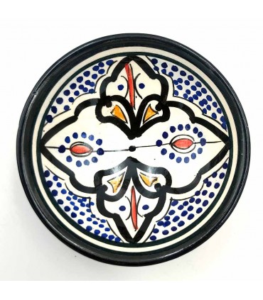 Bol bol en céramique par Asfi - Couleur Noir - Artisanat Marocain - Modèle Basata