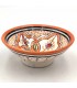 Bol bol en céramique par Asfi - Couleur Orange - Artisanat Marocain - Modèle Basata