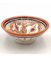 Cuenco bowl bol Cerámica de Asfi - Color Naranja - Artesanía Marroquí - Modelo Basata
