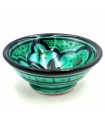 Bol bol en céramique par Asfi - Couleur Verte - Artisanat Marocain - Modèle Lainun