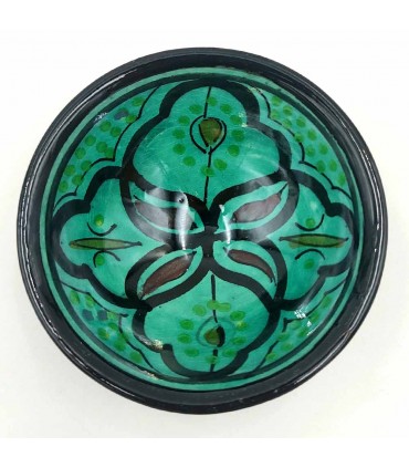 Asfi Ceramic Bowl Bowl - Coral Green Color - Moroccan Handicraft - Lainun Model