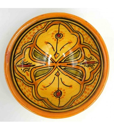 Asfi Ceramic bowl bowl - Yellow Color - Moroccan Handicraft - Lainun Model