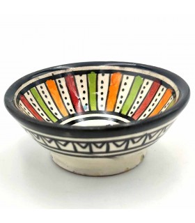 Asfi Ceramic bowl bowl - Multicolor Color - Moroccan Handicraft - Basata Model