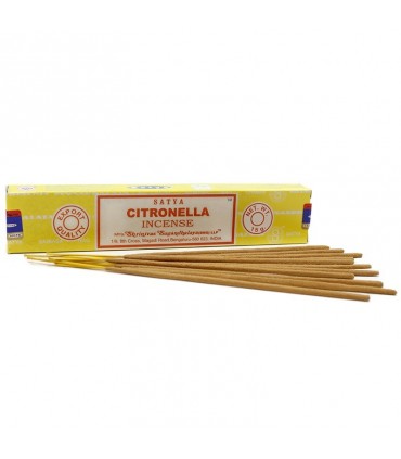 Incense Sticks Aromatic - Satya - Citronella Aroma - Oriental Air Freshener Burner - 15 gr.