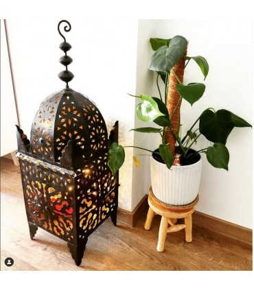Moroccan Openwork Metal Lamp - Andalusian Arabic Decoration - Hadid Model