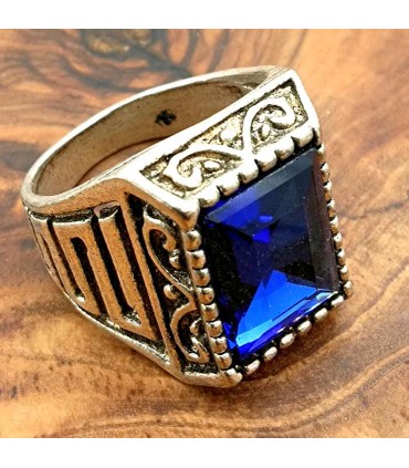 Anillo Caballero Aleación Inox - Estilo Medieval Gótico - Modelo Zalaza Azrak