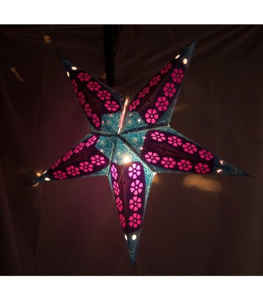 Stelle di carta lampada - pieghevole - vari colori - novità
