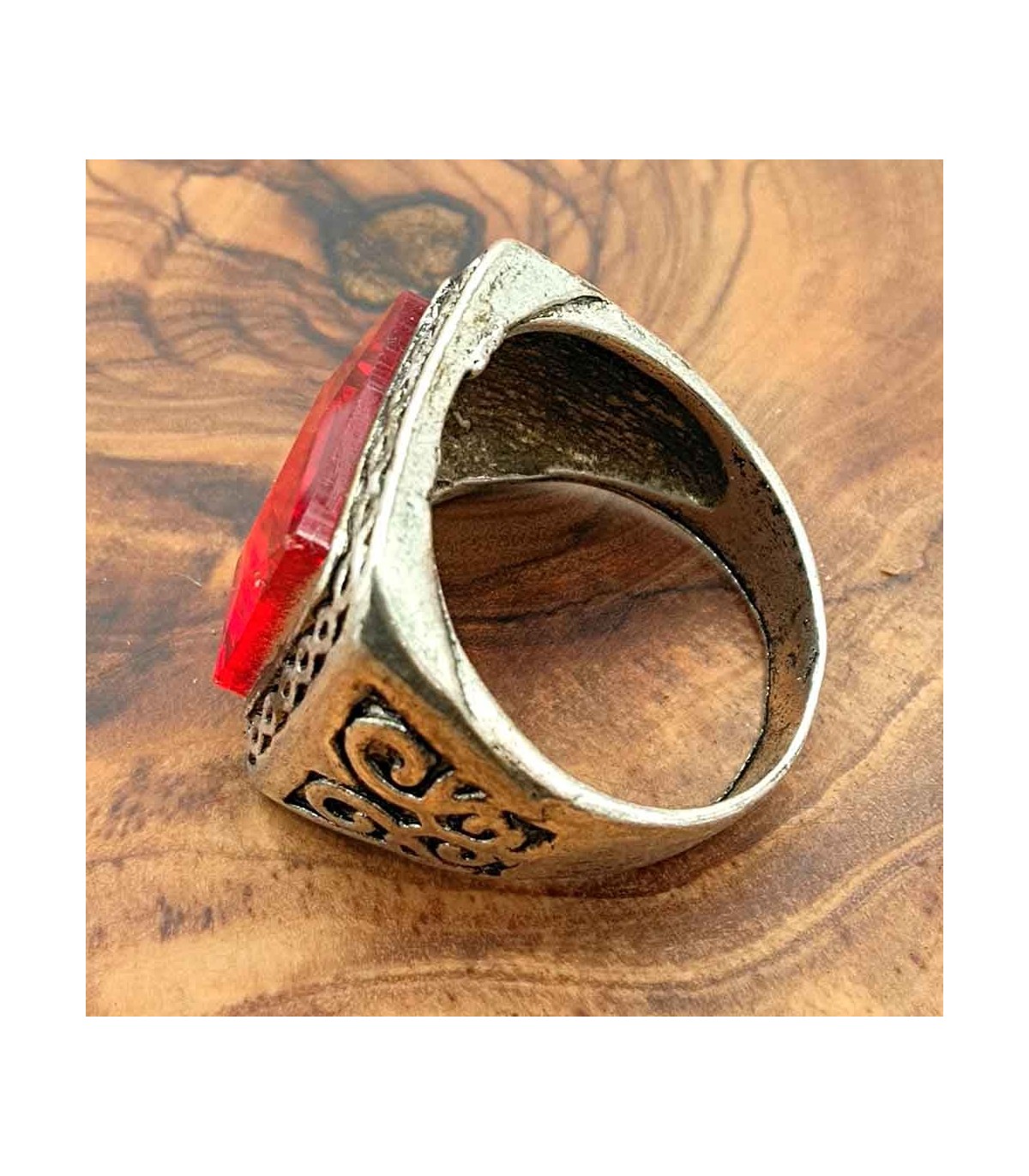 Anillo ajustable con cristal auténtico para dama – México Anillo ajustable con cristal auténtico para dama – México