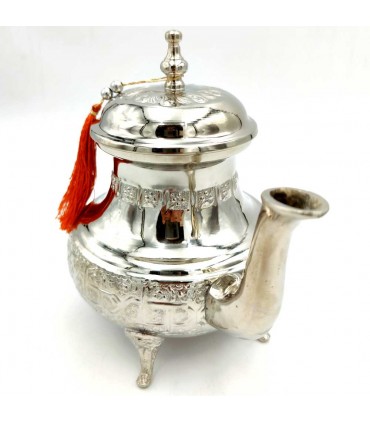 Théière Arabe Marocaine - Alpaga Sculpté - Thé Mauresque - Modèle Mukarrash 1000Ml