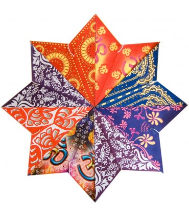 Paper Star Lamp - Foldable - Various Colors - NEW