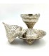 Metal Incense Burner Censer - Dome Design - Silver Color - Fiddatun Model