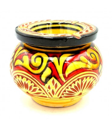 Asfi Ceramic Anti-odor Water Ashtray - Moroccan Handicraft - Nahtun Model