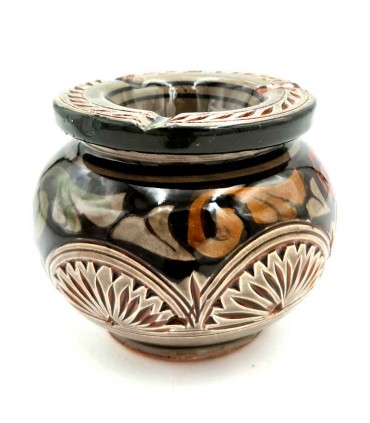 Asfi Ceramic Anti-odor Water Ashtray - Moroccan Handicraft - Nahtun Model