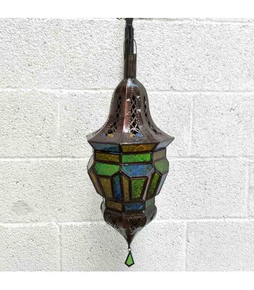 Lampe Trapeze arabe - Verre Couleurs - 2 tailles