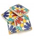 Andalusische Fliese - Nazari Mosaik - Mehrfarbig - Maurischer Stern - 10x10 cm - Handarbeit - Modell 85