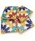 Azulejo Andaluz - Mosaico Nazari - Multicolor - Estrela Moura - 15x15 cm - Feito à Mão - Modelo 88