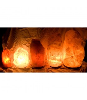 Lámpara de Sal Natural del Himalaya - 11 Tamaños - Recomendado