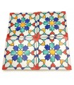 Azulejo Andaluz - Mosaico Nazari - Multicolorido - 15x15 cm - Feito à Mão - Modelo 89