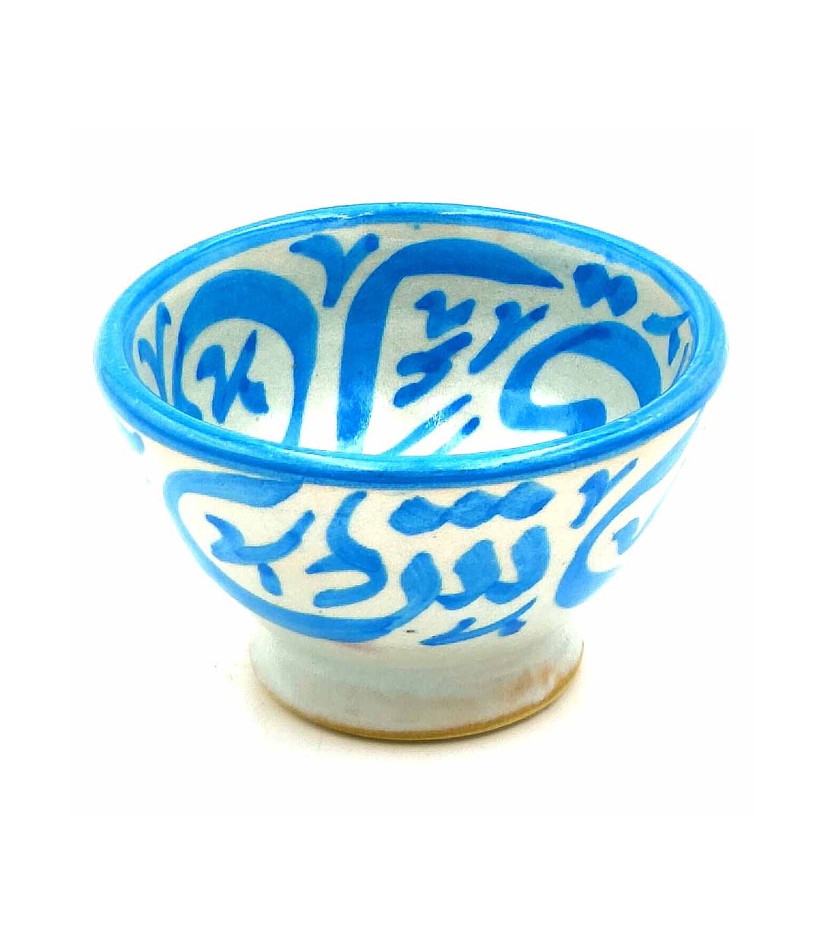 Fez Fes Keramikschale Schüssel - Türkisfarbe - Marokkanisches Kunsthandwerk