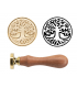 Sigillo Bronzo Medaglione Lettere Cera Sigillo - Albero della Vita