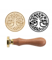 Sigillo Bronzo Medaglione Lettere Cera Sigillo - Albero della Vita