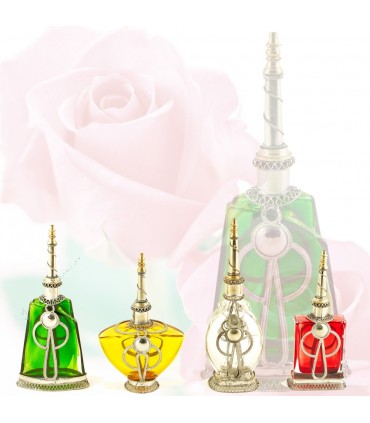 Perfumero Grande Alpaca y Vidrio - Varios Colores - NOVEDAD
