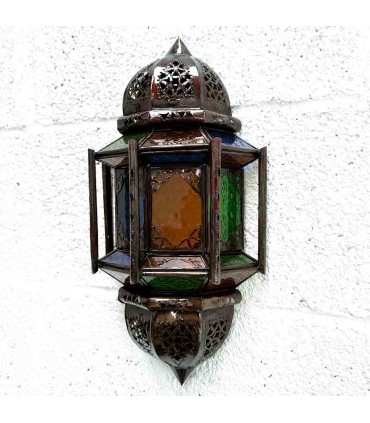 Applique verre tirant d'eau - barres - Multicolor - 37 cm