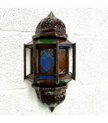 Applique verre tirant d'eau - barres - Multicolor - 37 cm