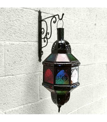 Arcos Andalusís Lampe - Farbige Kristalle - Kette und Florón Online