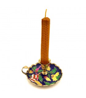 Kerze ring Bronze - Kerzenhalter Blumenmuster - 12 cm-Qualität