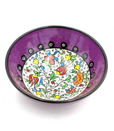 Lot De 6 Bols Décoratifs Turcs En Céramique Faits Main - Multicolores Géométriques - 8 Cm - Passe Au Lave-vaisselle